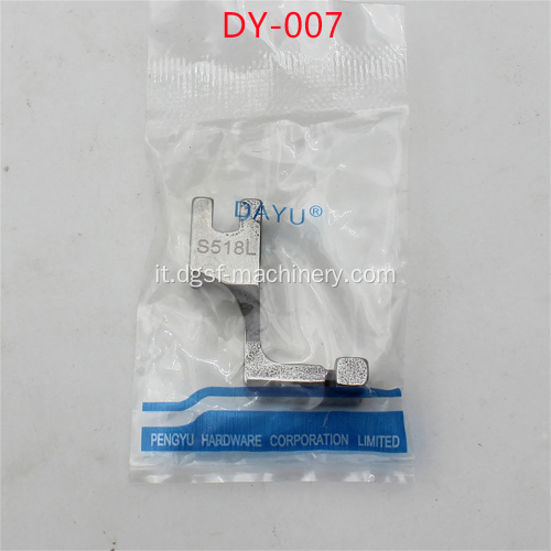 S518L Invisible Zipper All Steel Presser Foot Dy-007